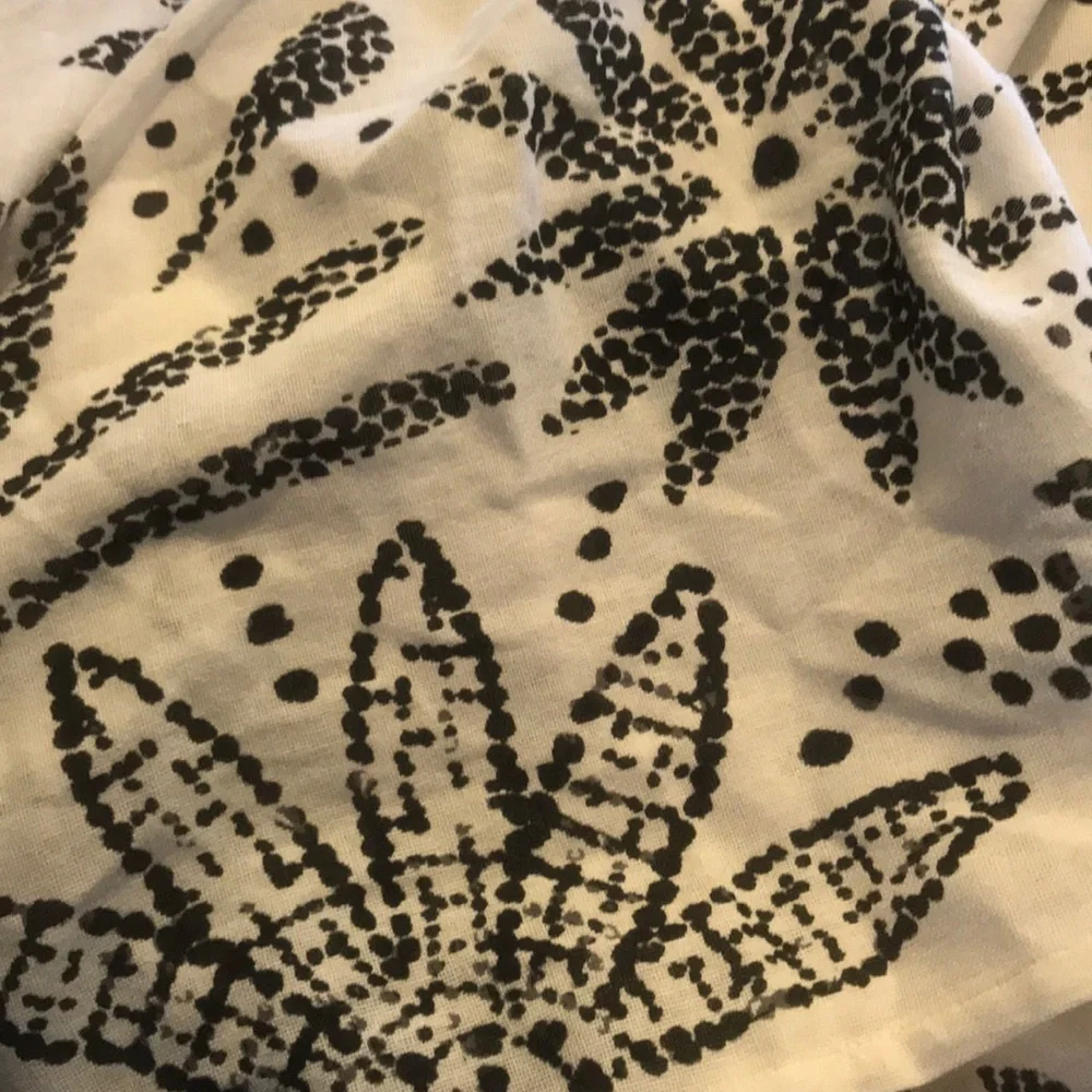 New Black white all cotton square Tablecloth
